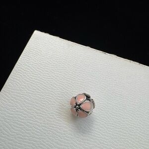 Pandora Cherry Blossom Pink Enamel & Sterling Silver Clip Charm 791041EN40